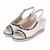 Sandalia piccadilly anabela 408226 (o371) - off white/navy Off white, Navy