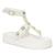 Sandália Plataforma Feminina GuGi 900-GG Papete Leve Com Ajuste na Canela Branco