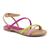 Sandalia ramarim feminina rasteira 22-24202 Babaloo, Pink, Pistache