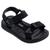 Sandalia Rider Infantil Papete Unissex Ajustavel Macio Preto