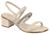 Sandália Salto Bloco Strass Beira Rio 8379237 Feminina Creme