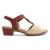 Sandália Usaflex Feminina Casual Salto Bloco MM0801 Terracota