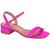 Sandalia Vizzano Feminina Salto Baixo Grosso Bloco Conforto Pink neon