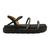 Sandalia Vizzano Flatform Preto Canoada Tiras Fivela Strass Prata 6459.123 Preto