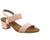 Sandalias em couro com elastico usaflex soft rose y8204 Rosa