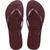 Sandálias Havaianas Fem Moda Slim Tiras Finas Chinelo Branco Vinho