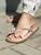 Sandálias papete Com Lacinho rasteirinha  feminina moda - Spacemanshoes Nude