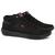 Sapatênis Cano Alto Bota Ferracini Pulse Couro Cadarço 2264 All black