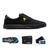 Sapatênis Casual Kit com Chinelo Carteira Cinto Dia a Dia Preto, Preto