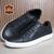 Sapatenis Tenis Casual Masculino Couro Legitimo Confortável REP101 Preto