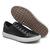 Sapatenis Tenis Masculino Casual Em Couro e Palmilha em Gel Confortável Lançamento Ref 6204 TR Preto, Sola branca