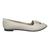 Sapatilha Feminina Moleca 5635863 Social Bico Fino Napa, Branco off