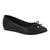 Sapatilha Feminina Moleca 5778.102 Anabela Laço Confortavel Casual Preto