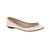 Sapatilha feminina moleca conforto leve Branco off, Nude