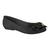 Sapatilha Feminino 5094.1584 Moleca Sapato Laço Conforto Leve Fivela Preto