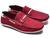 Sapatilha Mocassim Masculino Drive Docksider  Couro Vermelho, Bordô