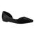 Sapatilha Via Uno 016184 Bico Social Fino Salto Baixo Feminino Preto, Verniz