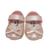 Sapatinho de Bebê Sapatilha Luxo Laço Batizado Infantil Menina Manozinhos Baby Ref.0024 Rosa Cintilante