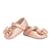 Sapatinho Sapato de Bebê Social Batizado Infantil Laço Festa Menina Várias Cores Rose