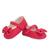 Sapatinho Sapato de Bebê Social Batizado Infantil Laço Festa Menina Várias Cores Vermelho