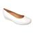 Sapato Anabela Social Modare conforto casual salto baixo 7014.200 Branco