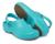 Sapato Antiderrapante Sticky Shoes Clog Hospital Cozinha Eva Azul-turquesa