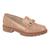 Sapato Beira Rio 4283.104 Mocassim Salto Tratorado Fivela Feminino Nude