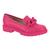 Sapato Beira Rio 4283.105 Mocassim Casual Salto Tratorado Feminino Pink