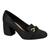 Sapato Beira Rio 4304.104 Scarpin Salto Grosso Alto Social Feminino Preto