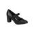Sapato boneca modare ultraconforto scarpin feminino preto verniz salto médio Preto verniz