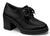 Sapato Dakota Oxford de Salto Bloco Tule e Preto Preto