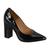 Sapato Feminina 1285.400 Vizzano Scarpin Salto Alto Bico Fino Confortavel  Preto, Verniz