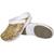 Sapato Feminino Babuche trabalho solado Antiderrapante - BB32 Branco, Cobre