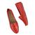 Sapato feminino em couro júlia granado Vermelho
