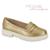 Sapato Feminino Mocassim Oxford Modare Original Ultraconforto Esporão Fascite Plantar Loafer Dourado