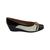 Sapato Feminino Piccadilly Salto Ana Bela Joanete Conforto  Preto, Off white