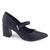 Sapato Feminino Piccadilly social 745183 Boneca salto bloco Preto