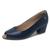 Sapato Feminino Salto Conforto Couro PeepToe Usaflex Q6697 New blue