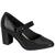 Sapato Feminino Salto Medio Grosso Conforto Modare 7377.106 Preto verniz