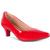 Sapato Feminino Scarpin Bico Fino Salto Fino Confortável Vermelho