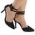 Sapato feminino scarpin salto fino preto er0096 Preto