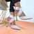 Sapato Feminino Scarpin Salto Médio Com Fivela Elegante 127 Branco