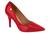 Sapato Feminino Scarpin Vizzano Napa Glossy Confort 11841101 Vermelho verniz