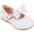 Sapato Infantil Pampili Angel 04 Mini Laço Removível Branco Fosco Branco