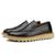 Sapato Italia FG Casual Masculino Oxford Napoli Brogui Preto Preto