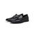 Sapato masculino mocassim de couro legitimo slip on casual social confortavel 38 ao 45 Dn george preto