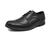Sapato Masculino Oxford Couro Cadarço Bico Redondo Moderno Preto, Preto