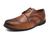 Sapato Masculino Oxford Couro Cadarço Bico Redondo Moderno Marrom, Marrom