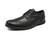 Sapato Masculino Oxford Couro Cadarço Bico Redondo Moderno Preto, Cinza