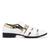 Sapato Masculino Social Casual Verniz Metalizado Brilhoso - Schiareli Branco, Dourado